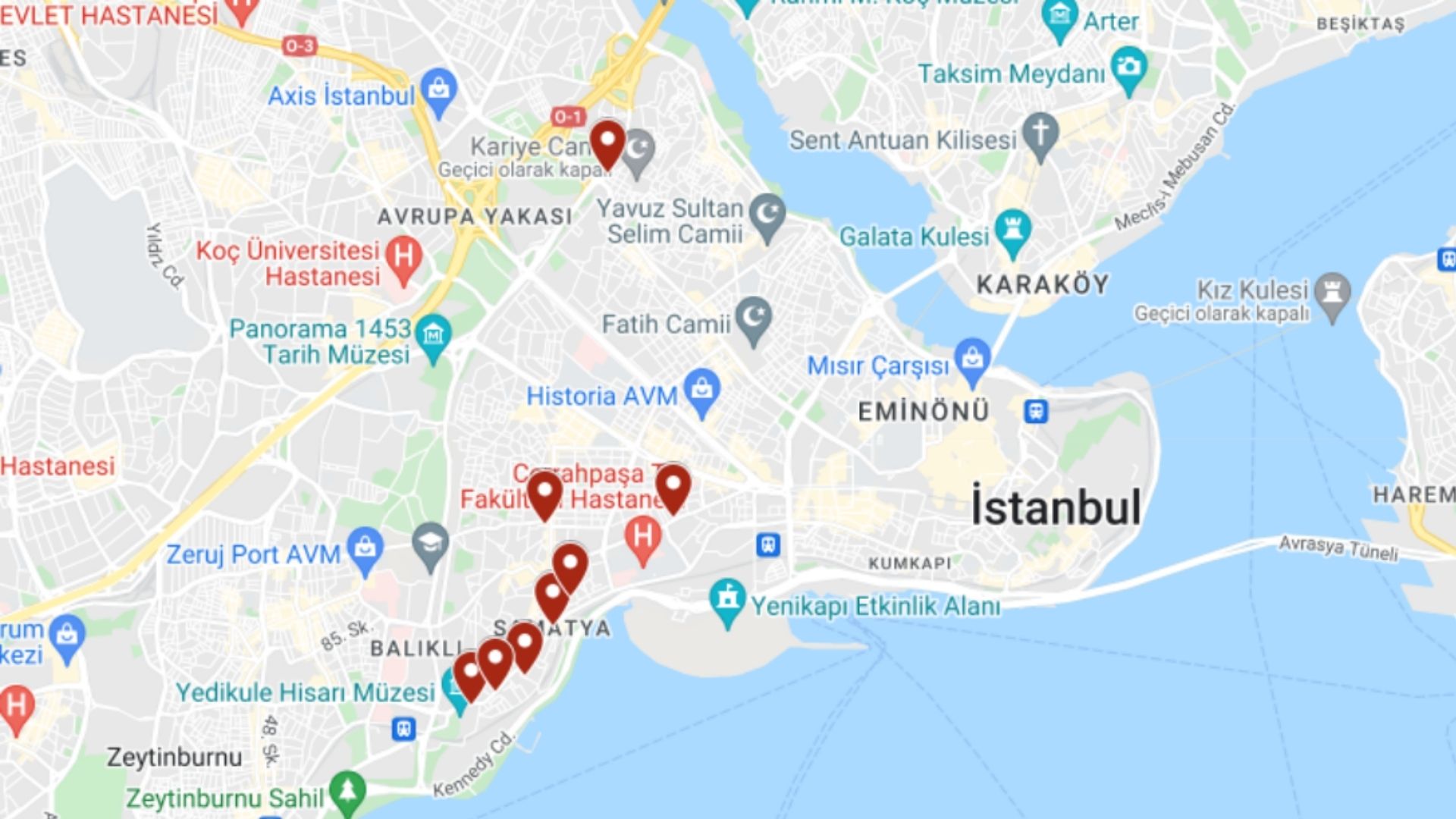 istanbul gezi planı surlar yürüyüş rota