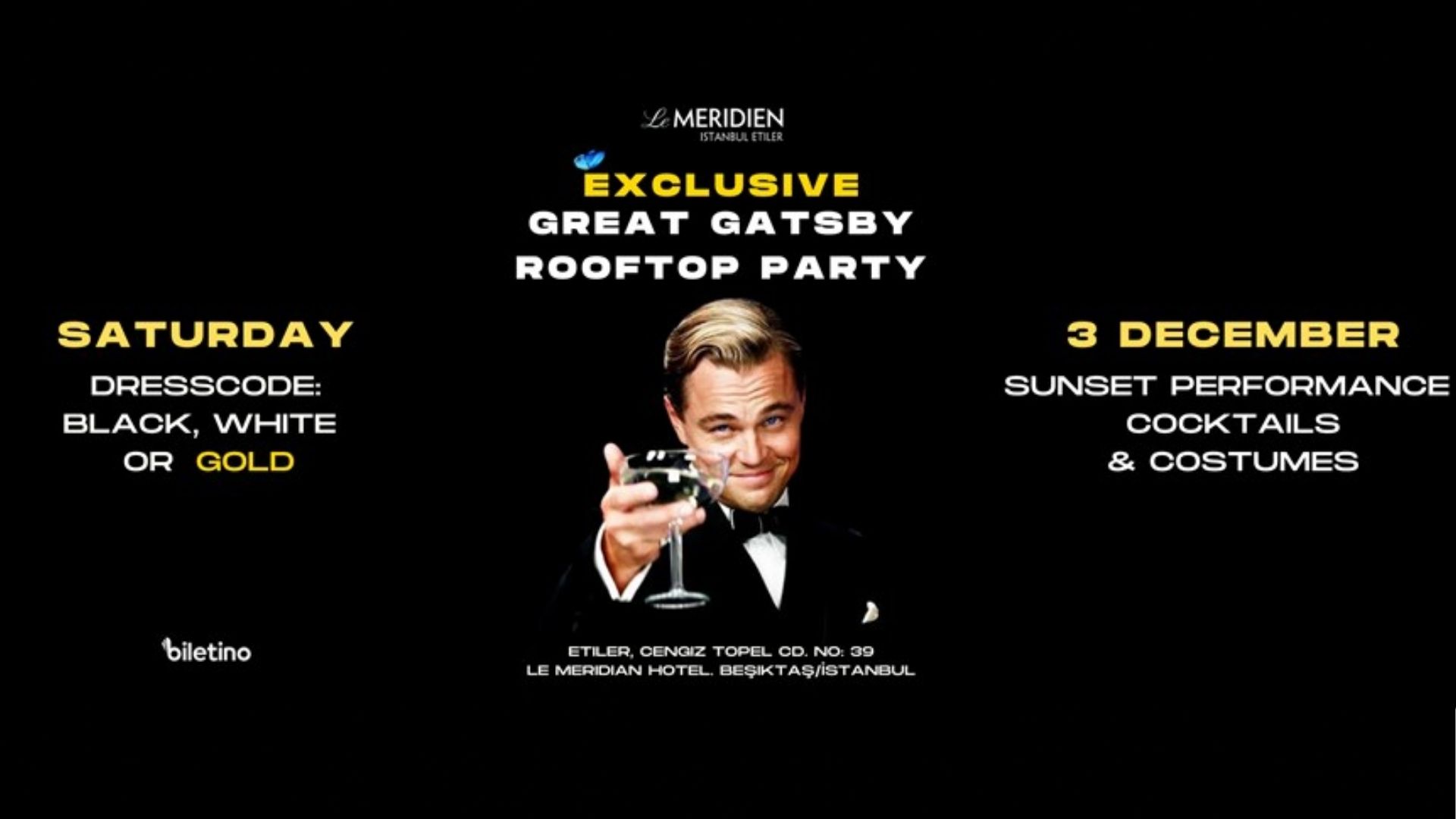great gatsby rooftop party aralik parti